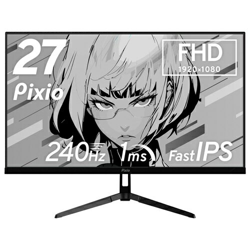 Pixio PX279WAVE-O [PX279 Wave Black ゲーミングモニター 27インチ 240Hz FHD IPS]