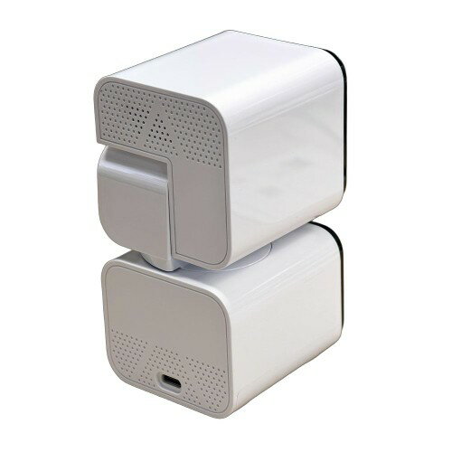 エアリア MS-S2DCAM [DD-EYE デュアルレンズセキュリティーカメラ Wi-Fi 動体検知 パン・チルト 防犯・見守り・監視]