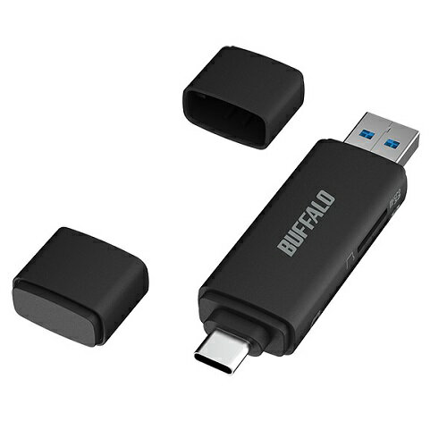 カードリーダー バッファロー（サプライ） BSCR130U3CBK [Type-C/Type-A接続 USB3.2 Type-Cカードリーダー]