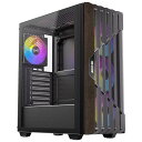 Okinos ATXミドルタワーケース Cypress 5 ARGB オーク材フロントパネル 4×120mm ARGBファン付