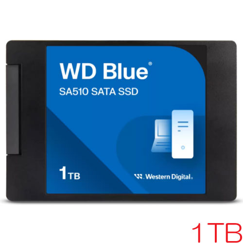 ウエスタンデジタル WDS100T3B0A [WD Blue SA510 SATA SSD（1TB 2.5インチ 7mm厚 SATA 6G 400TBW 5年保証）]