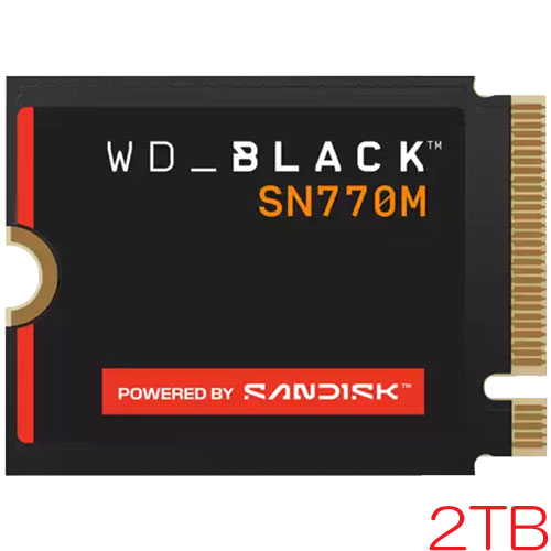 ウエスタンデジタル WDS200T3X0G [WD_BLACK SN770M NVMe SSD（2TB M.2(2230) PCIe Gen4 x4 NVMe 1200TBW 5年保証）]
