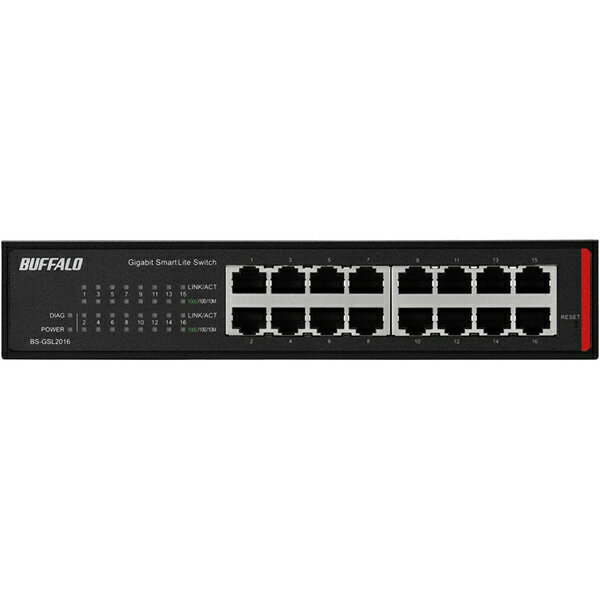 Rakuten - スイッチングハブ バッファロー BS-GSL2016 [法人向け Giga L2 スマートLiteスイッチ 16ポート]