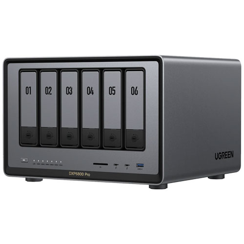 UGREEN DXP6800 Pro [NASync 6ベイ NAS Core i5-1235U 8GBメモリ 10GbEx2 M.2x2 Thunderbolt 4 HDMI SDスロット]