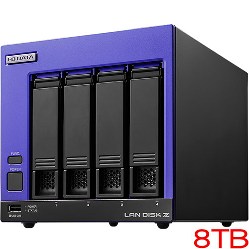 法人向けNAS アイ・オー・データ HDL4-Z25SI3B08 [高速CPU WS IoT2025fS Std 4ドライブNAS 8TB]