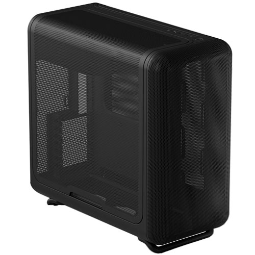 Rakuten - HYTE X50 Air Pitch Black [E-ATX ラウンドデザインPCケース 曲面メッシュ ブラック]