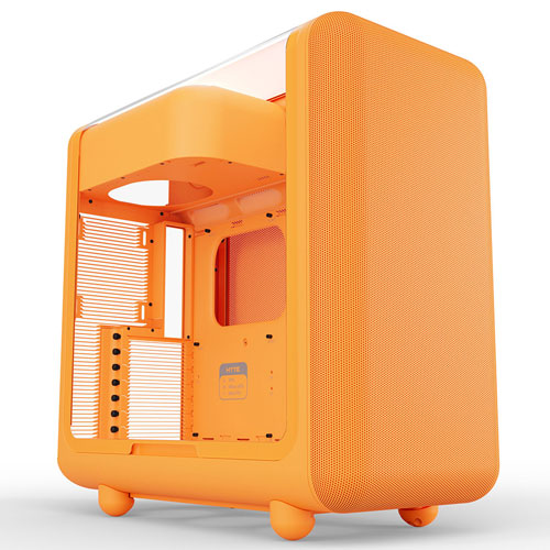 HYTE X50 Astral Orange [E-ATX ラウンドデザインPCケース 曲面ガラス オレンジ]