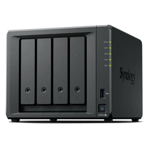 Synology DS925neo+ [DiskStation 4ベイ NAS 4コアRyzen V1500B 4GB non-ECCメモリ 2.5GbEx2 SATA対応]