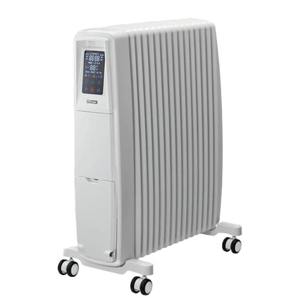 定格消費電力(W):1200W 暖房出力:弱:500W/強:1200W 電源:AC100V 50/60Hz 暖房目安 ※1 1200W基準:8畳～10畳 操作方法:タッチパネル式 平均表面温度 ※2:約50℃ 温度調節機能:5～30℃ 1℃単位で設定可能 省工ネ運転(インテリジェントモード):○ リモコン(専用アプリ操作):○ タイマー機能:ウィークリータイマー/オフタイマー(0.5/1/2) チャイルドロック:○ 温度過熱防止ブラグ:○ 製品サイズ(幅x奥行×高さmm):470×280×630 本体重量(kg):12kg コードの長さ(m):約1.2m ※1 暖房目安は次世代省エネルギー基準（H11年）暖房目安Q3.7W/m2K（VI地域相当）、室内外温度差20～25Kを目安としています。 ※2 本体上部及び正面の平均温度