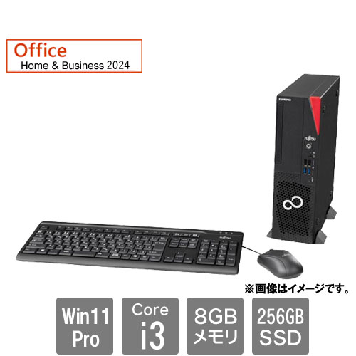 富士通 FMVD6203MP [ESPRIMO D7015/AX (i3-13100 8GB SSD256GB SM Win11Pro H&B2024(DA))]