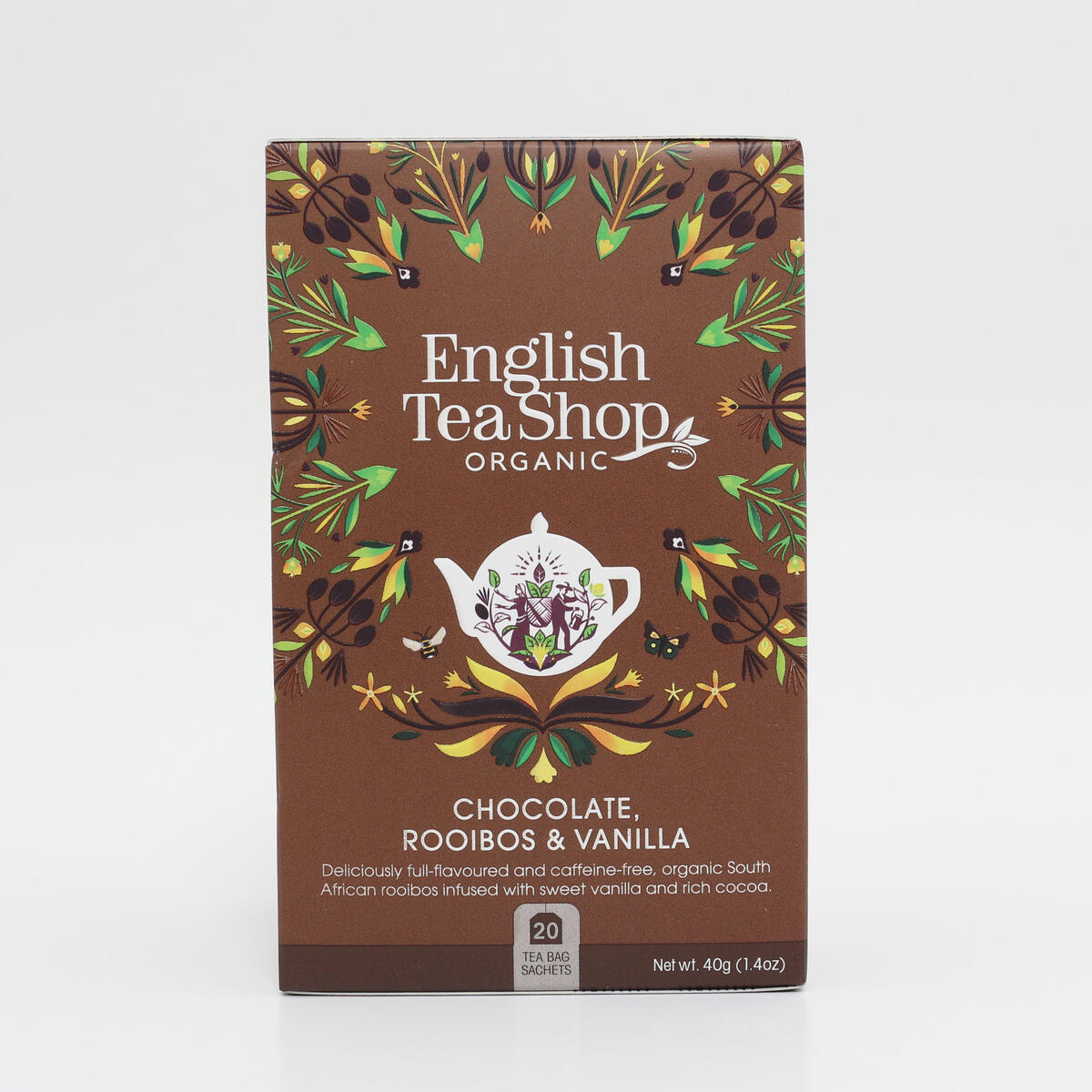 ルイボスココア＆バニラ 20袋入り(ティーバッグ) 紅茶オーガニックティーノンカフェインEnglish Tea Shop イングリッシュティーショップ