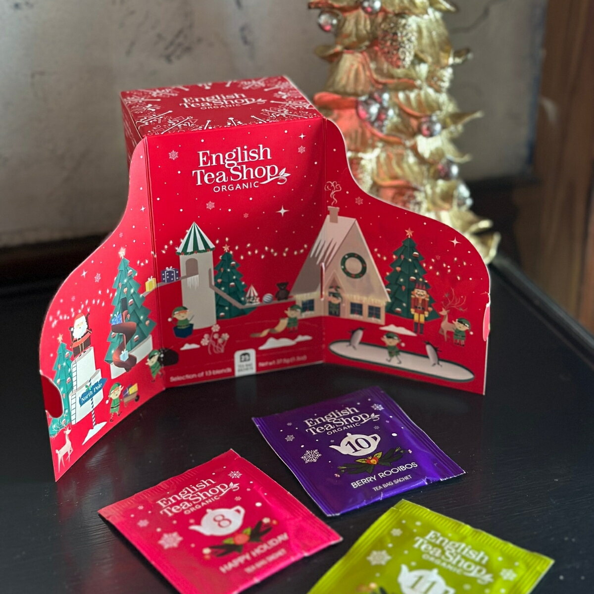 【公式】アドベンティー・カレンダー レッド 13種アソート (25袋入り) / アドベントカレンダー アドベント 紅茶 スパイス ハーブティー フレーバーティー ギフト オーガニック 有機JAS クリスマス XMAS ロンドン発 紅茶専門English Tea Shop(イングリッシュティーショップ)のサムネイル