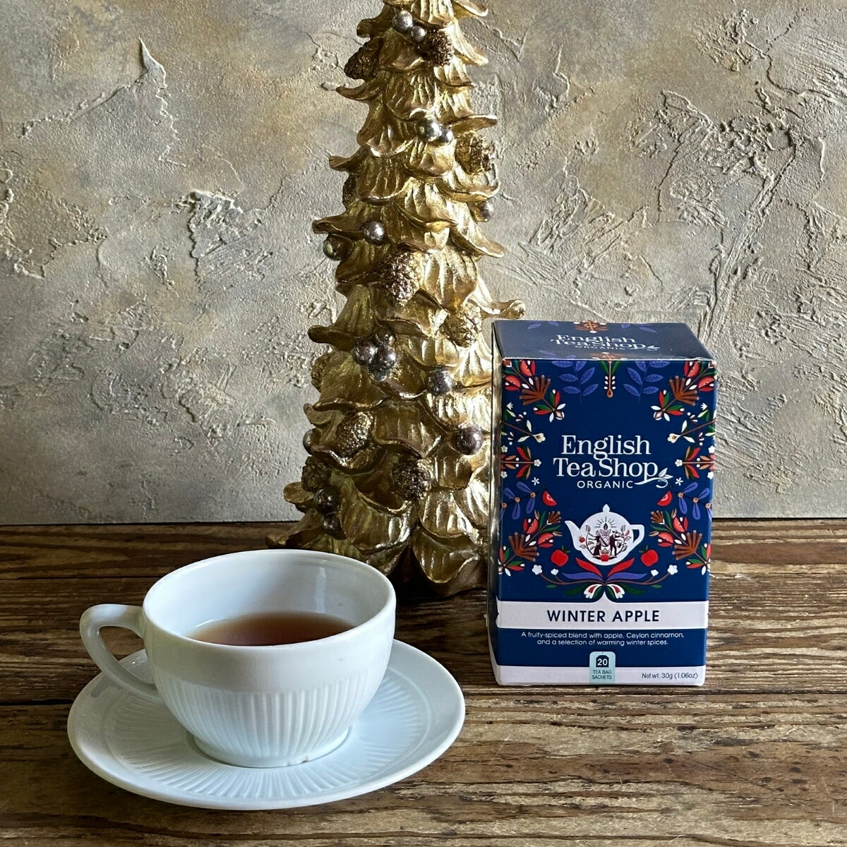 【公式】ウィンター・アップル（ティーバッグ20袋入り） / ノンカフェイン カフェインフリー スパイス 有機ハーブティー フレーバーティー ギフト クリスマス オーガニック 有機JAS ロンドン発 紅茶専門English Tea Shop(イングリッシュティーショップ)