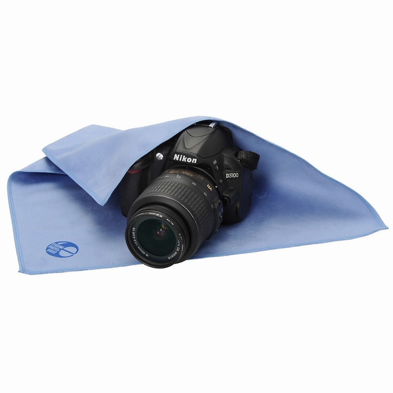 クリーニング クロス カメラ アクセサリーメンテナンス メガネ スマホ 楽器 ミクロディア エピクロス ポリエステル 超極細繊維 光学機器 音楽機器 電子機器 産業機器 エツミ クリーニングクロス ミクロディアエピクロス L 350×370mm ブルー E-5236