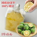 【1月6日から営業】(全品5%還元) 大分県産 無添加 かぼす 果汁 100% 冷凍