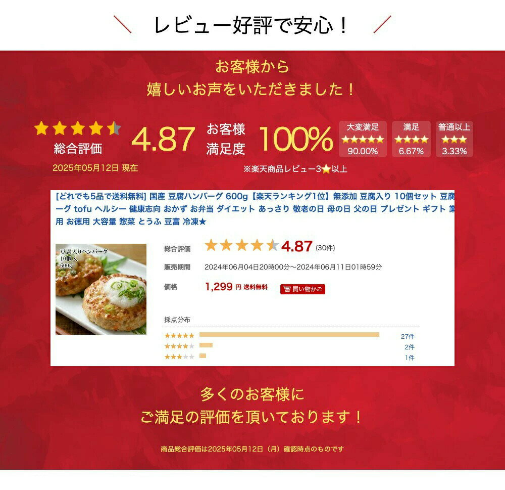 国産 豆腐ハンバーグ 1280g(16個入)【楽天1位】冷凍 無添加 高たんぱく ヘルシー惣菜 あっさり味 健康志向 お弁当 おかず ダイエット 業務用 大容量 ギフト対応【動画あり】送料無料★ 個別包装なし 電子レンジOK レンチン 要冷凍 取り寄せ 常備おかず アレンジレシピ付