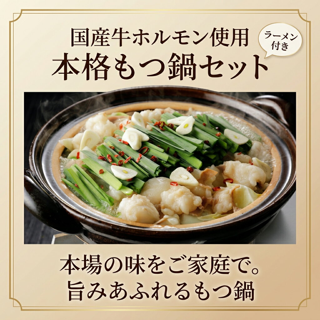 [どれでも5品で送料無料] 国産 牛もつ鍋セット たっぷり900g【楽天1位】【動画あり】ピリ辛濃厚スープ×中太ラーメン付！冷凍野菜と煮るだけ 簡単＆本格 ホルモン鍋 ギフトにも◎ 父の日 母の日 敬老の日 あす楽 冷凍★