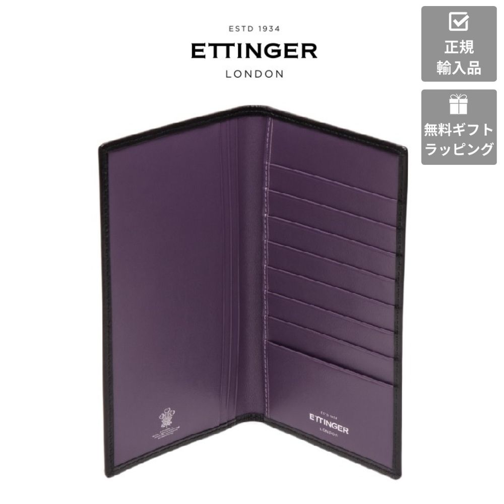 エッティンガー 本革財布 メンズ 【ETTINGER社正規輸入代理店メーカー保証有】ST806 コートウォレット カーフレザー COAT WALLET