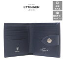 【ETTINGER社正規輸入代理店メーカー保証有】CP951 タブ付二つ折り財布 ゴートレザー BILLFOLD 10C/C & COIN PURSE