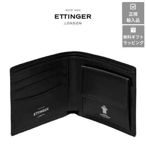 エッティンガー ETTINGER 公式 財布 サイフ 薄型 小銭入れ付き 山羊革...