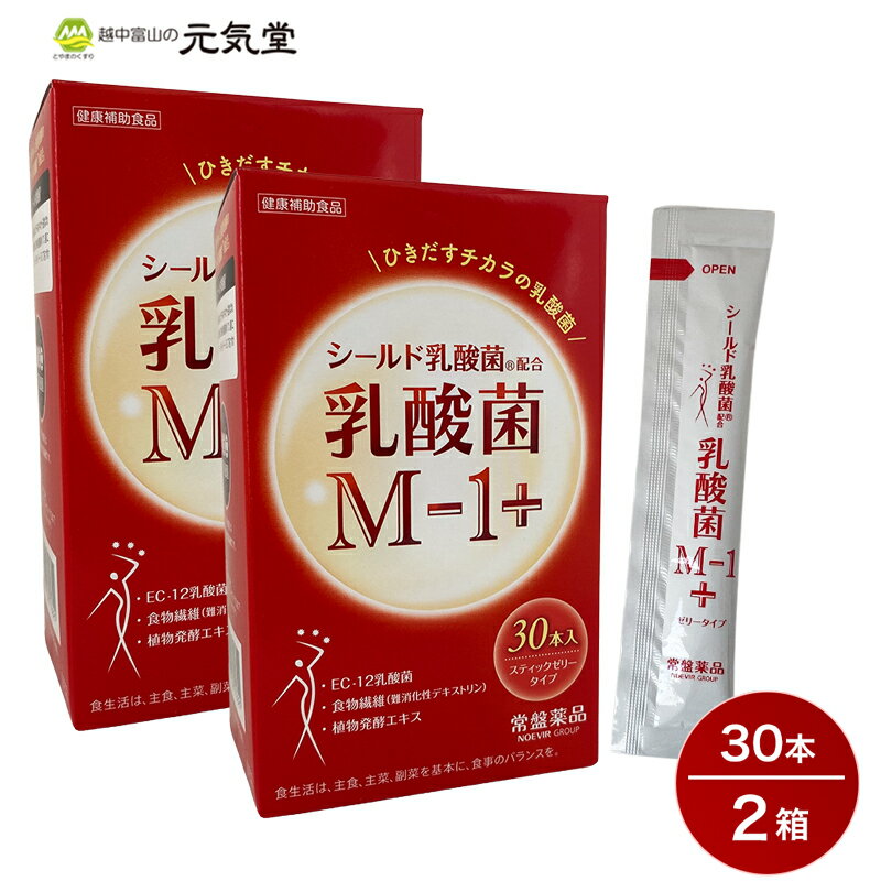 乳酸菌M-1+ 30本 2個セット 乳酸菌 腸活 常盤薬品工業