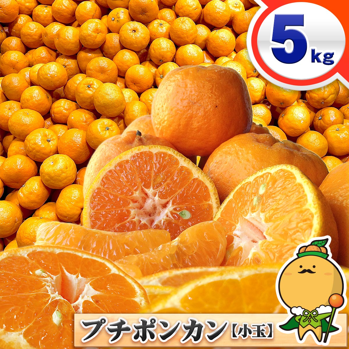 【プチポン】 愛媛県産 宇和島 小玉ポンカン 5kg 訳あり 送料無料 自宅用 家庭用 箱買い 今津 太田 愛媛 みかん こだわり 王国 熟 柑橘 5キロのサムネイル