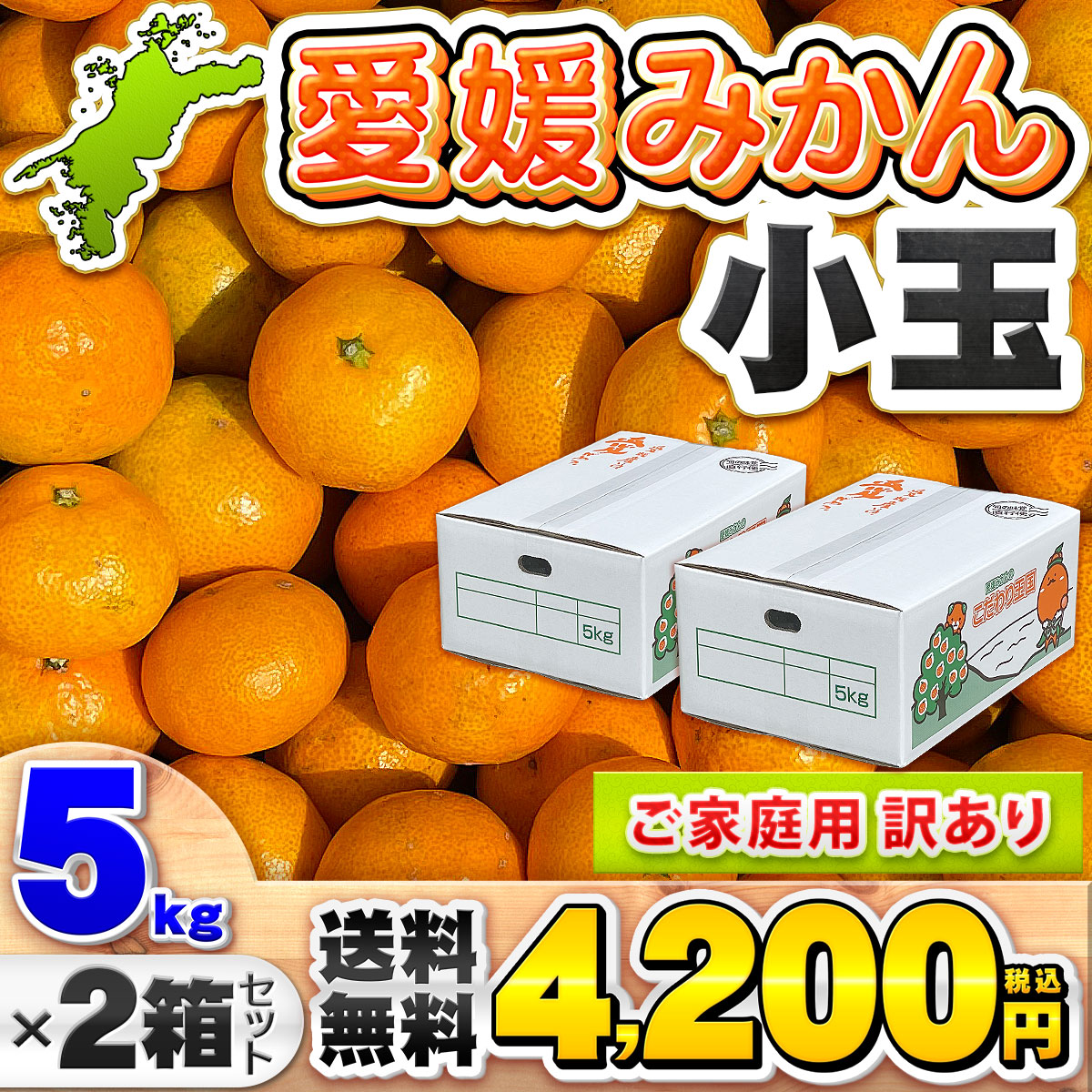 訳あり 愛媛みかん 小玉サイズ 【送料無料/一部地域除く】［ 愛媛県産 家庭用 自宅用 小玉 みかん 箱買い 温州 蜜柑 早生 南柑20号 ］ eu-oukoku-10000558 愛媛みかんの こだわり王国 サンプル画像3