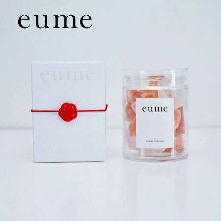 eume クォーツバスソルト クリスタル&コーラル 入浴料 バスソルト 天然岩塩 岩塩 温める 温めケア むくみ 冷え 冷え性 冷え取り ギフト お祝い 贈り物...