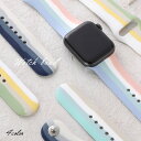 アップルウォッチ バンド 配色 レディース 女性 Apple Watch SE 6 38mm 40mm 42mm 44mm かわいい シリコン ラバー おしゃれ マーブルカラー