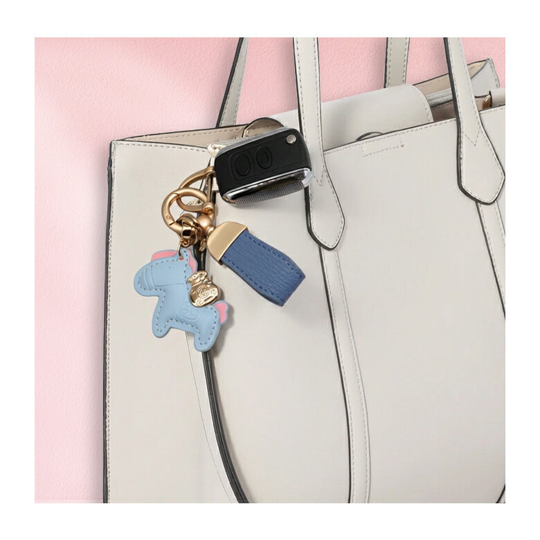【クーポンで49％OFF】馬と馬蹄 キーホルダー 干支 馬蹄形 フック 本革 レザー 金運 アクセサリー バッグチャーム 飾り うま モチーフ レザーキーリング 車の鍵 ギフト プレゼント（3）【予約販売】 3