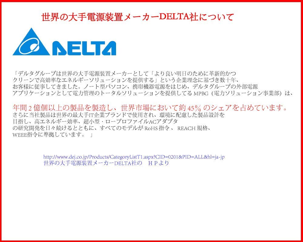 DELTA製 NEC LAVIE Note Direct NEXT LAVIE Home All-in-one 90W 20V 4.5A ACアダプター PC-VP-WP138 ADP005 対応 電源 PSE認証済み 【プラグ 11.0x4.0mm 角型】 送料無料 3