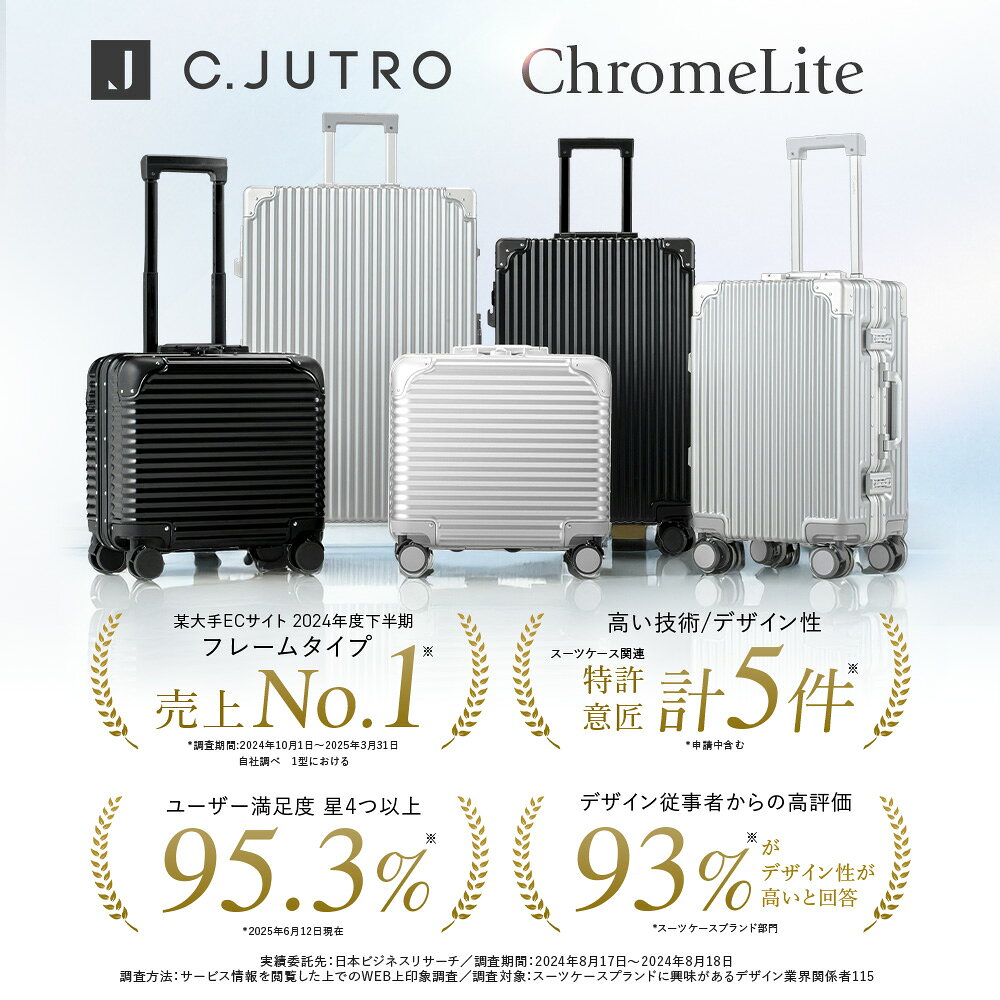 ★【新技術ダブル搭載】★正規品 スーツケース キャリーケース キャリーバッグ 機内持ち込み 1泊2日 2泊3日 3泊4日 【アルミ質感を表現する独自素材採用】 軽量 旅行 出張 海外旅行 Sサイズ Mサイズ Lサイズ 【30日返品返金】