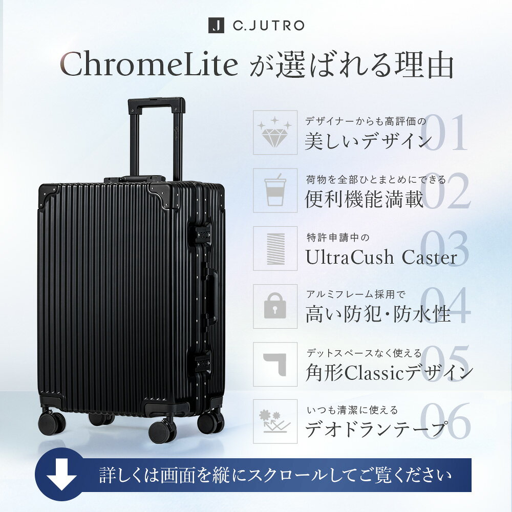 ★【新技術ダブル搭載】★正規品 スーツケース キャリーケース キャリーバッグ 機内持ち込み 1泊2日 2泊3日 3泊4日 【アルミ質感を表現する独自素材採用】 軽量 旅行 出張 海外旅行 Sサイズ Mサイズ Lサイズ 【30日返品返金】