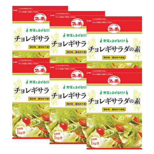 6袋【ファーチェ】チョレギサラダの素 「80g」 野菜とまぜるだけ！韓国焼肉屋さんのチョレギサラダが簡単に作れる