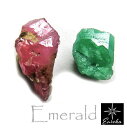 【現品限り】 エメラルド ルビー 結晶 原石 パワーストーン ルース 天然石 5月 誕生石 送料無料(4)