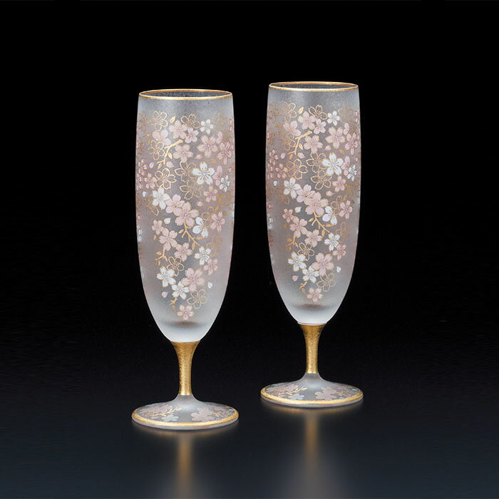 『アデリア エル・ドラード SAKURA beer 360ml ペアセット』【ペア ギフト 桜 さくら グラス ビール ビ..