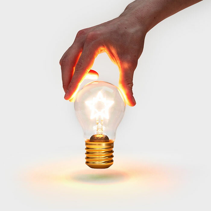 『コードレス スター ライトバルブ』【コードレスライト 星型 スター 電球 インテリアアウトドア ライト 韓国風 パーティー サックユーケー suck UK】 [2]