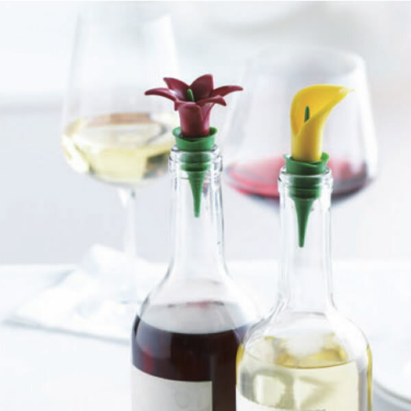 『トゥルードゥー フラワーワインストッパー RE/YE』【南海通商 Trudeau ストッパー ワイン フラワー 花 便利 雑貨】