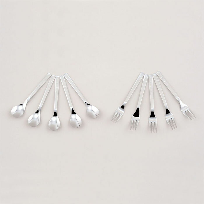 『ピエールカルダン コーヒースプーン＆ヒメフォーク 10PCS』【スプーン フォーク カトラリー コーヒー..