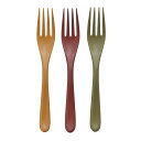 『なめらかパスタフォーク3本セット』【フォーク カトラリー なめらか パスタ アウトドア 曙産業】【メール便対応】(3)