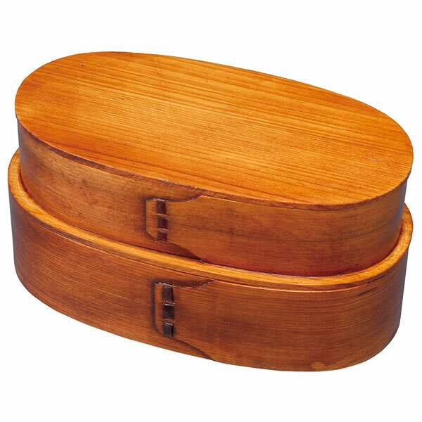 『曲げわっぱ弁当箱漆二段FH02SU』