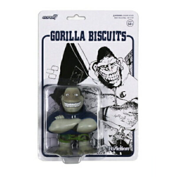 Gorilla Biscuits（ゴリラビスケッツ）ReAction Figure - Mascot (Camo Shorts) SUPER7 / スーパー7 リアクション フ…