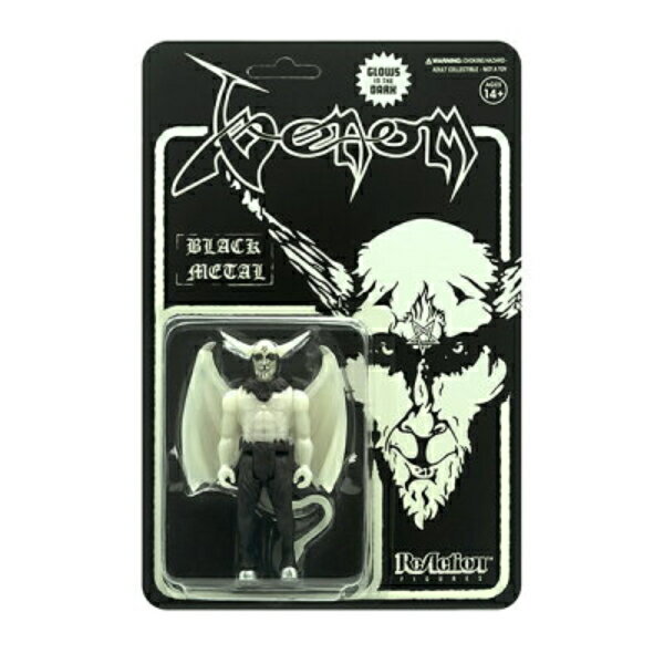 VenomiFmj ReAction Figure - Black Metal (Glow In The Dark) SUPER7 / X[p[7 ANV tBMA gC zr[  AJG ~[WbN ubN^ wr[^ oh  ItBV CZX