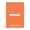 【dotPad No.12】ブロック ロディア ドットパッド オレンジ　dotPad BLOC RHODIA【8.5×12cm】