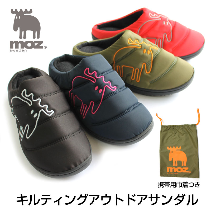 楽天EURO STYLE　ENJO正規取扱店moz アウトドアサンダル キルディング スリッポン 冬用 起毛 ファーサンダル レディース 素足 おしゃれ クリスマス プレゼント