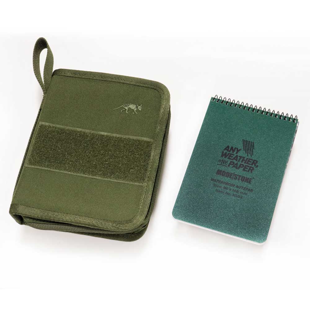 モードストーン 耐水ノート A6 + キャリアー セット (A333グリーン + 7617) オフィサーズパッド A6変形 + タスマニアンタイガー タクティカ...