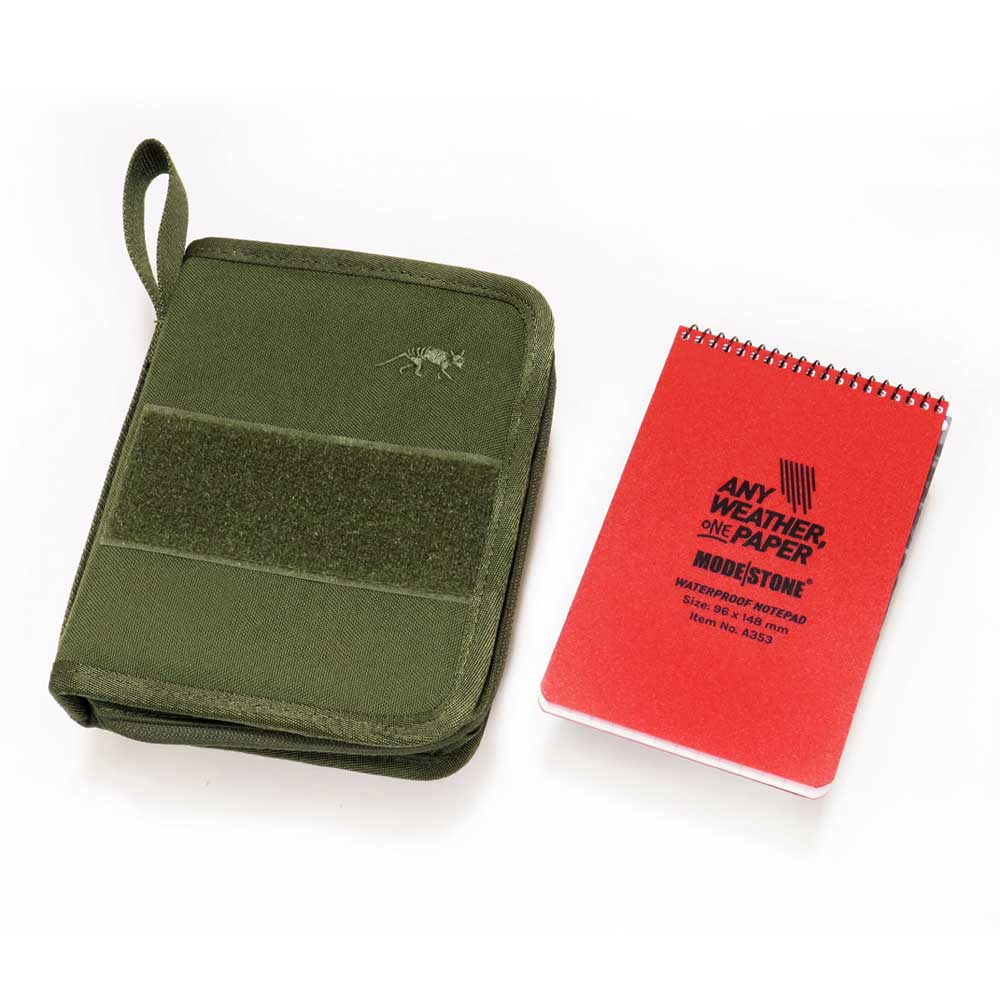 モードストーン 耐水ノート A6 + キャリアー セット (A353レッド + 7617) オフィサーズパッド A6変形 + タスマニアンタイガー タクティカル...