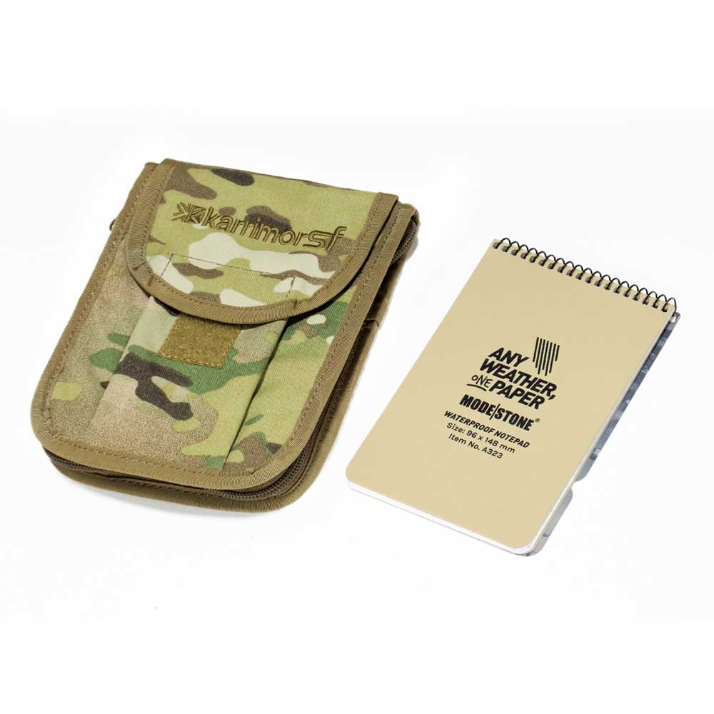 モードストーン 耐水ノート A6 + キャリアー セット (A323タン + D100M2マルチカム) オフィサーズパッド A6変形 + カリマーSF ノートブ...