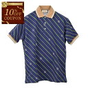 【10%OFFクーポン対象】 グッチ GUCCI ポロシャツ 717391 XJEWI4672 ネイビー 2023SS メンズ ゴルフ 【ラスト1点 Sサイズ】