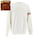【10%OFFクーポン対象】 モンクレール MONCLER トレーナー 091 8G00005 899WC 032 クリーム メンズ 【ラスト1点 Sサイズ】